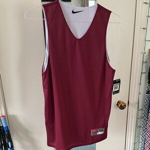 Nike Basketball Training Reversible Jersey Extra Small New w Tags Red White